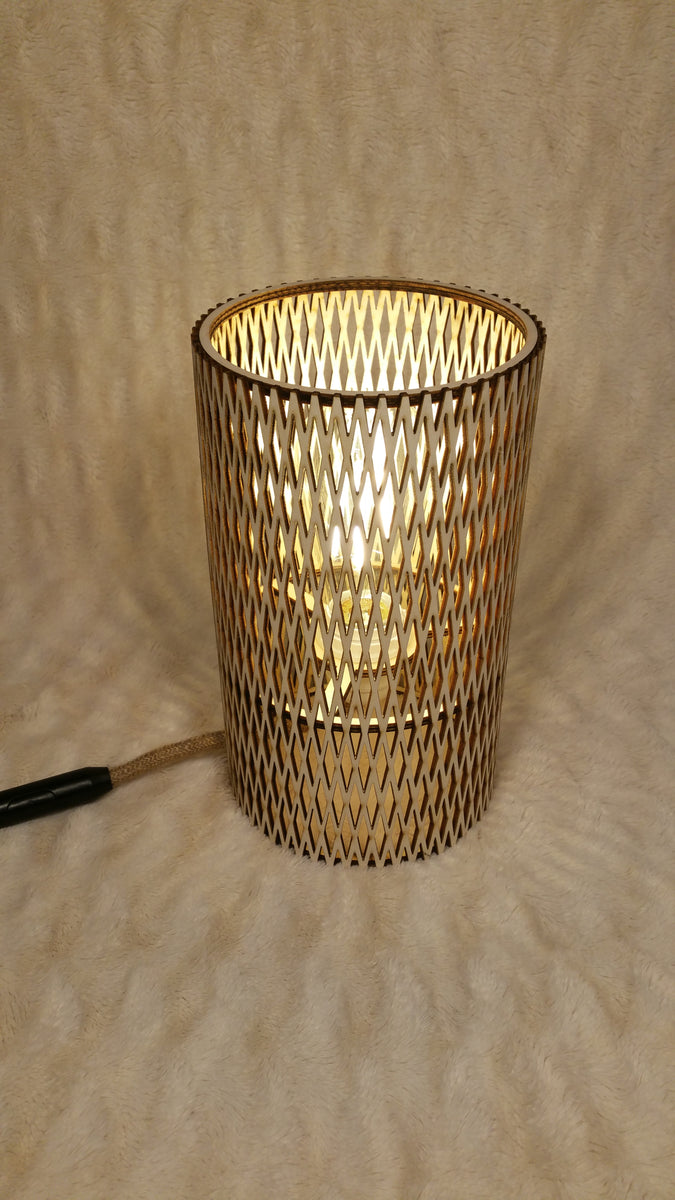 Lampe d'ambiance cylindrique en bois PEFC – ELEGANCE BY ESTHER