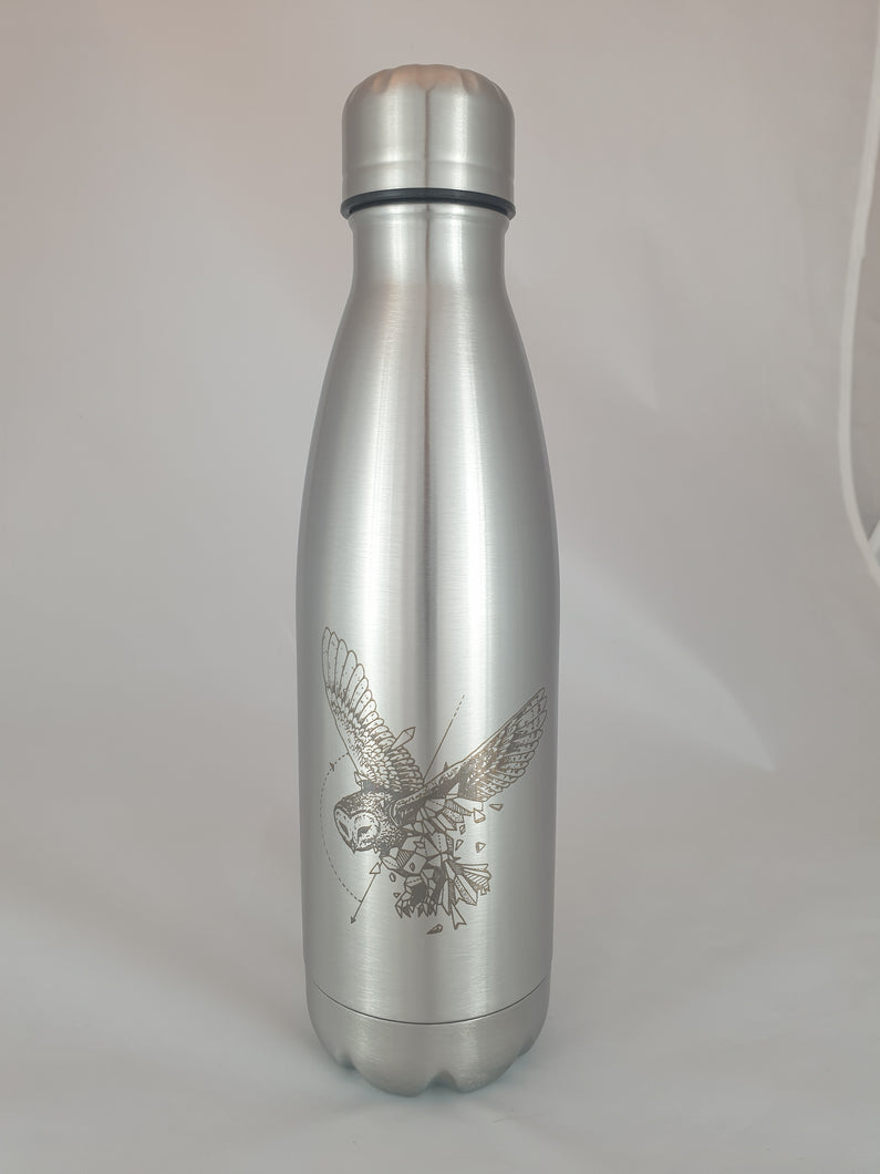 GOURDE THERMOS INOX 500 ml - Chouette origami