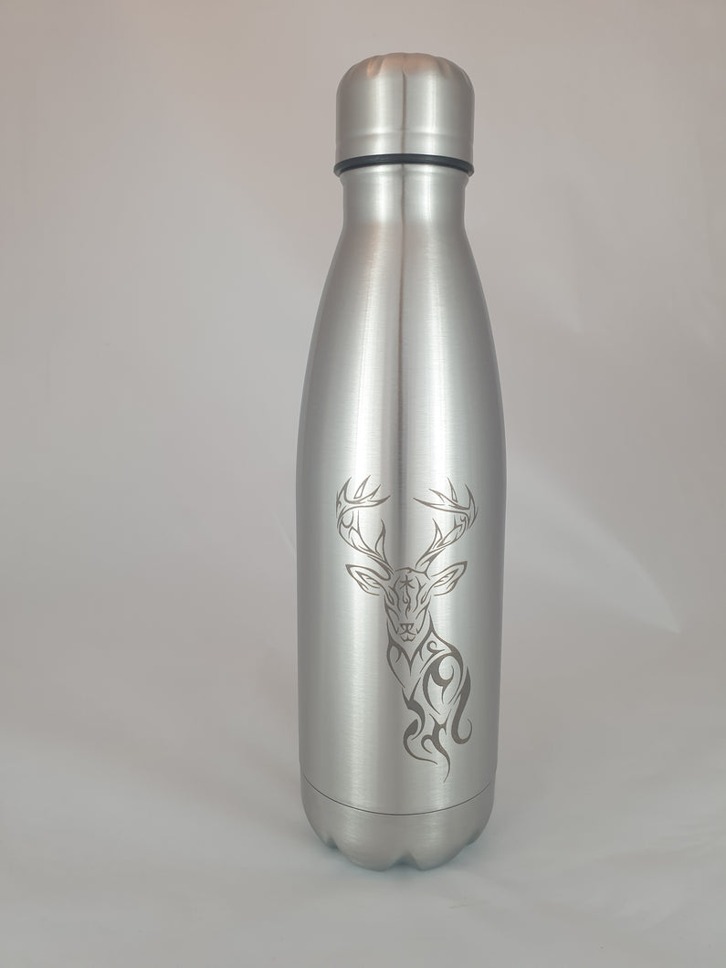 GOURDE THERMOS INOX 500 ml - Cerf tribal